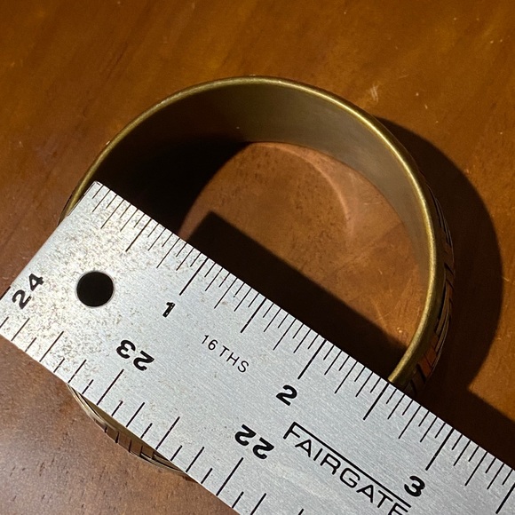 Vintage Silver Copper & Brass bangle bracelet Tri-Color Basket Weave Cuff VGUC - Picture 15 of 17